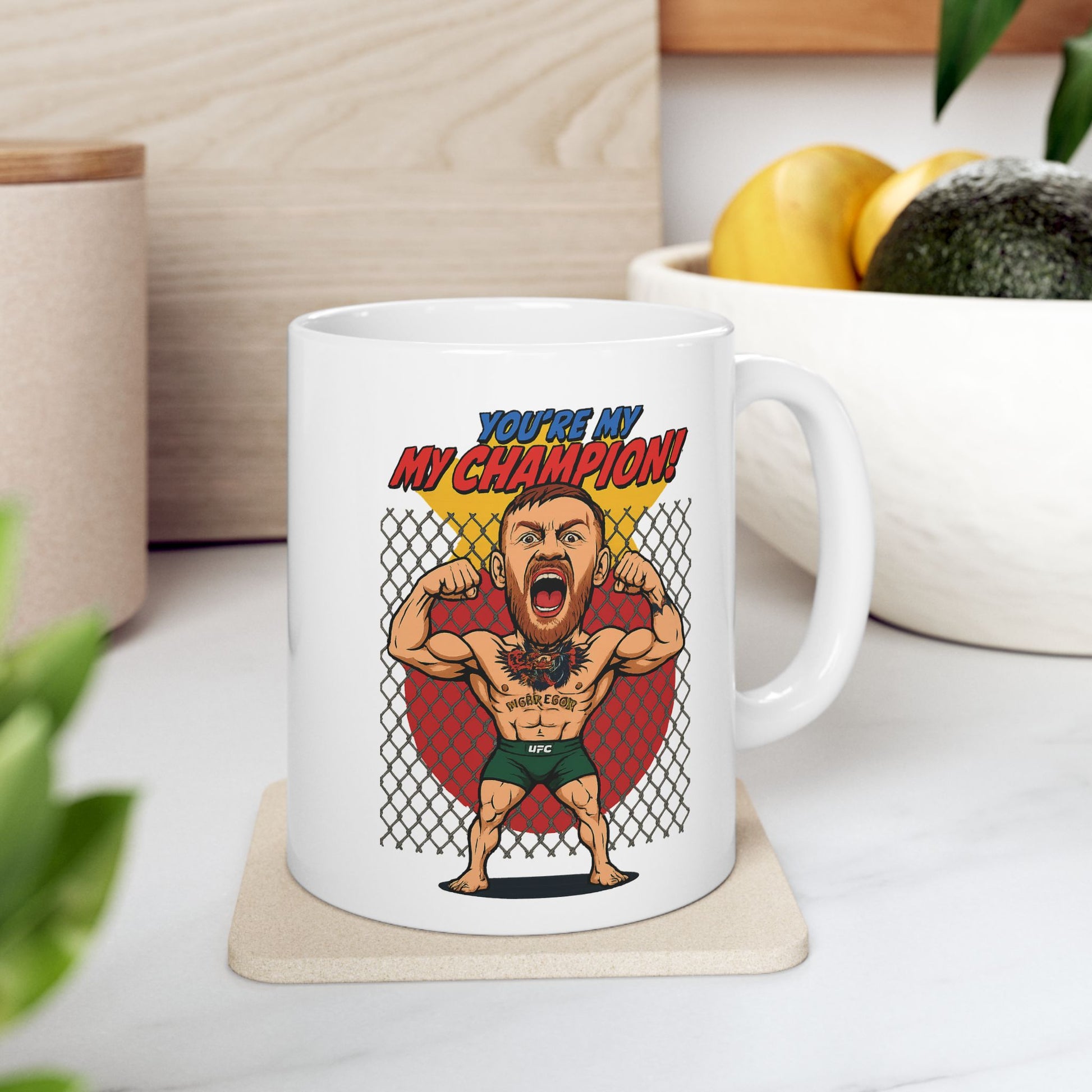 You're My Champion Ceramic Mug - Perfect Gift for Father's Day, Birthday, Coffee Lovers, Fun Gift for Dads, 11oz and 15oz Options
