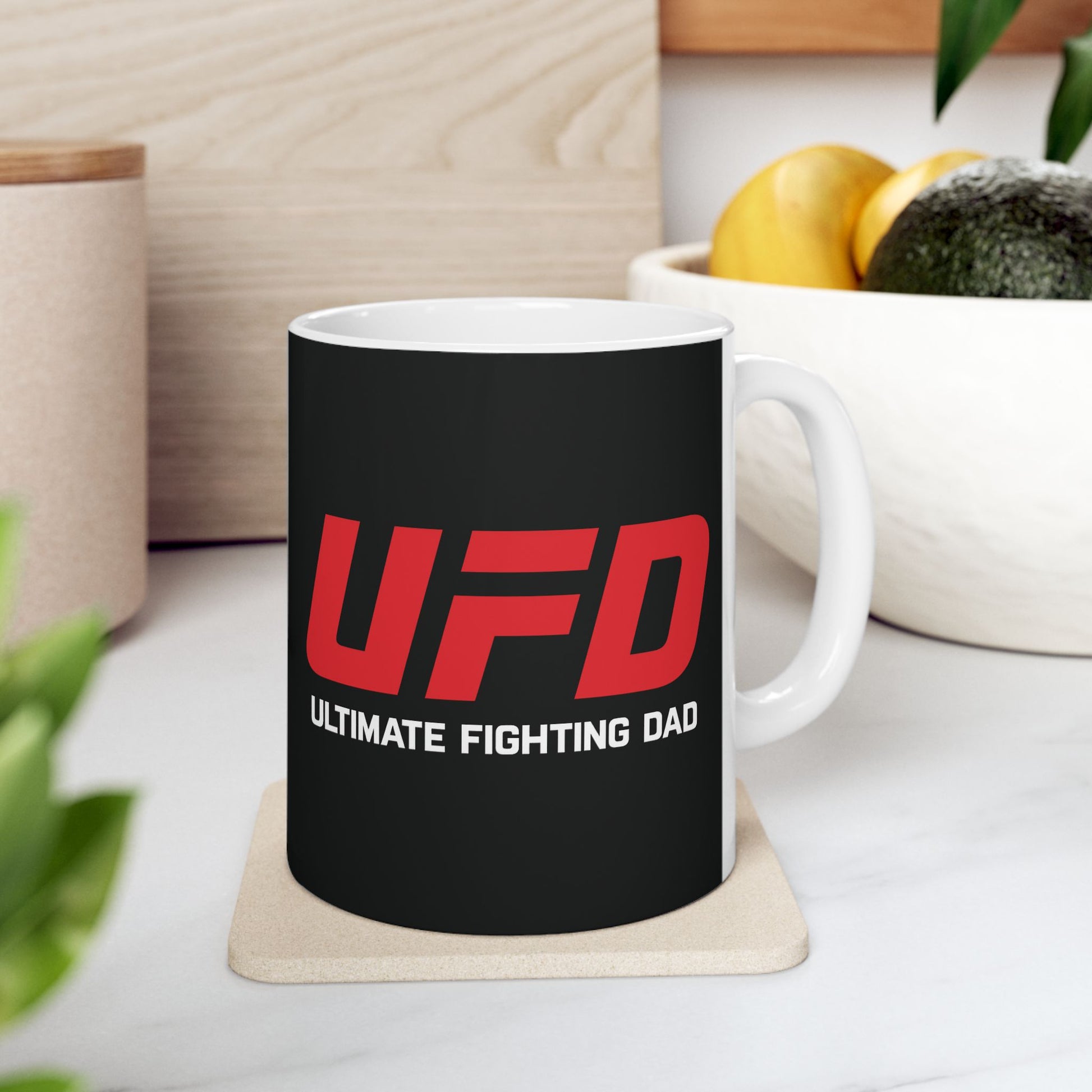 Ultimate Fighting Dad Ceramic Mug - Perfect Gift for Father's Day, Birthday, Coffee Lovers, Fun Gift for Dads, 11oz and 15oz Options
